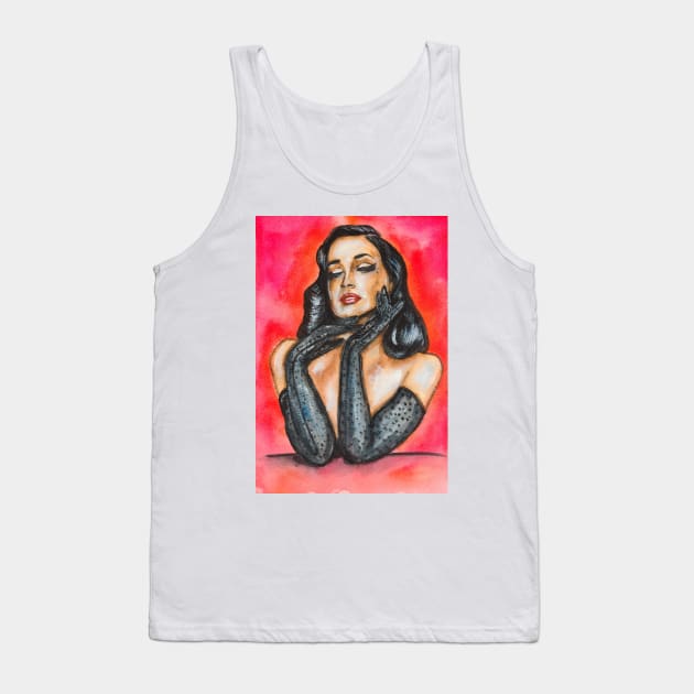 Dita Von Teese Tank Top by Svetlana Pelin